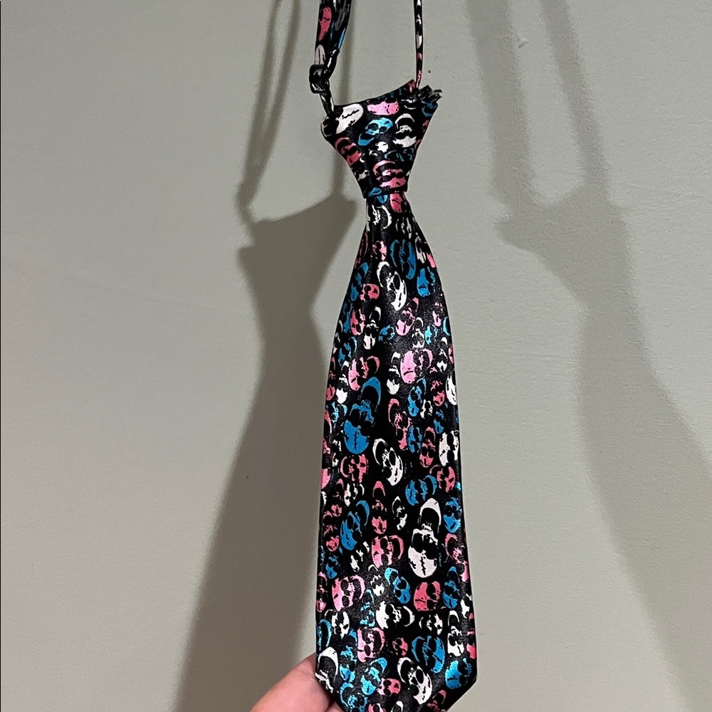 6/$25Stylish Teal and Multicolor Dogs ties Bag NWOT - Picture 5 of 11